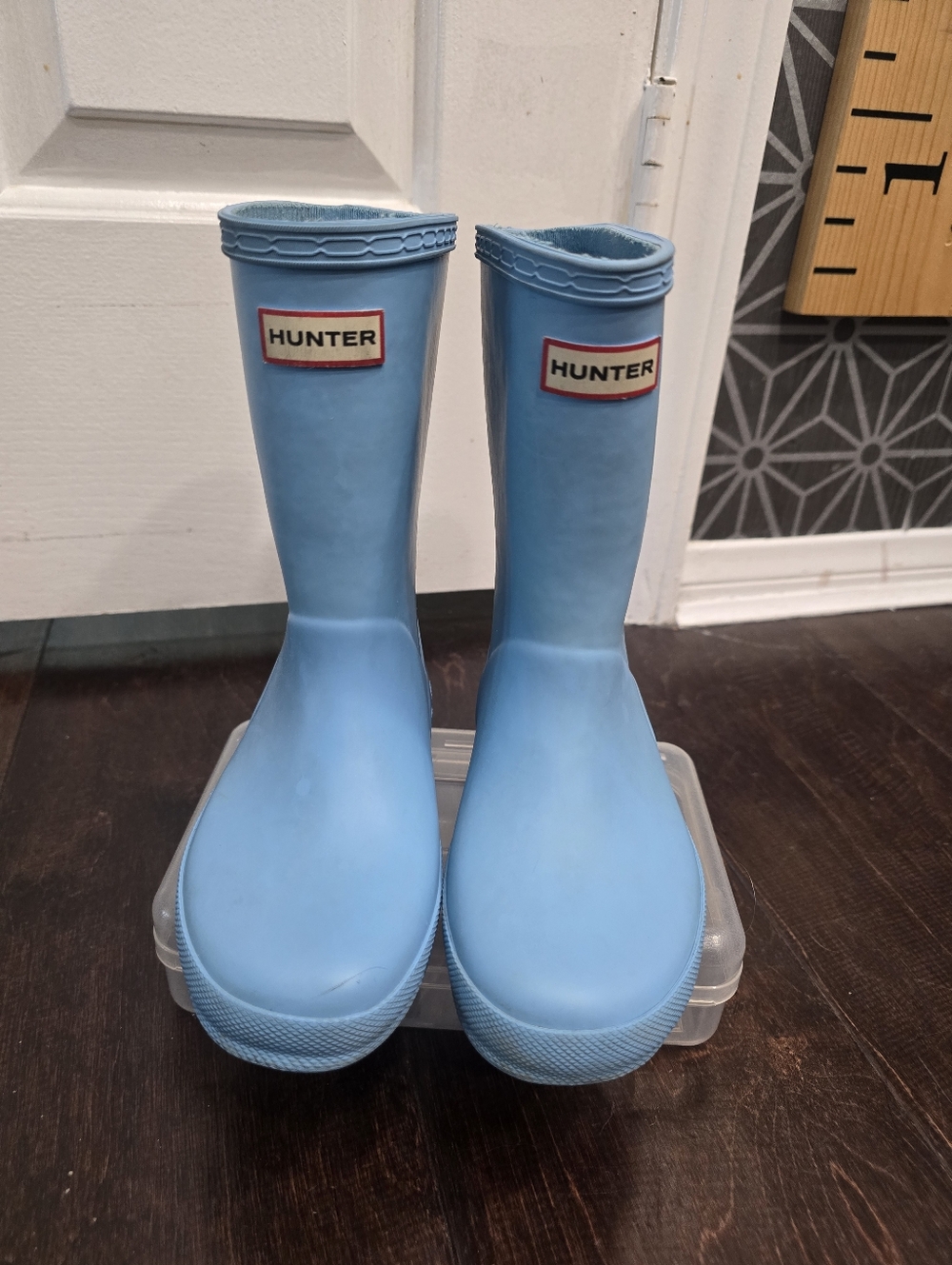 HUNTER ORIGINAL KIDS FIRST CLASSIC RAIN BOOTS Borealis Blue / US 12 / UK 11